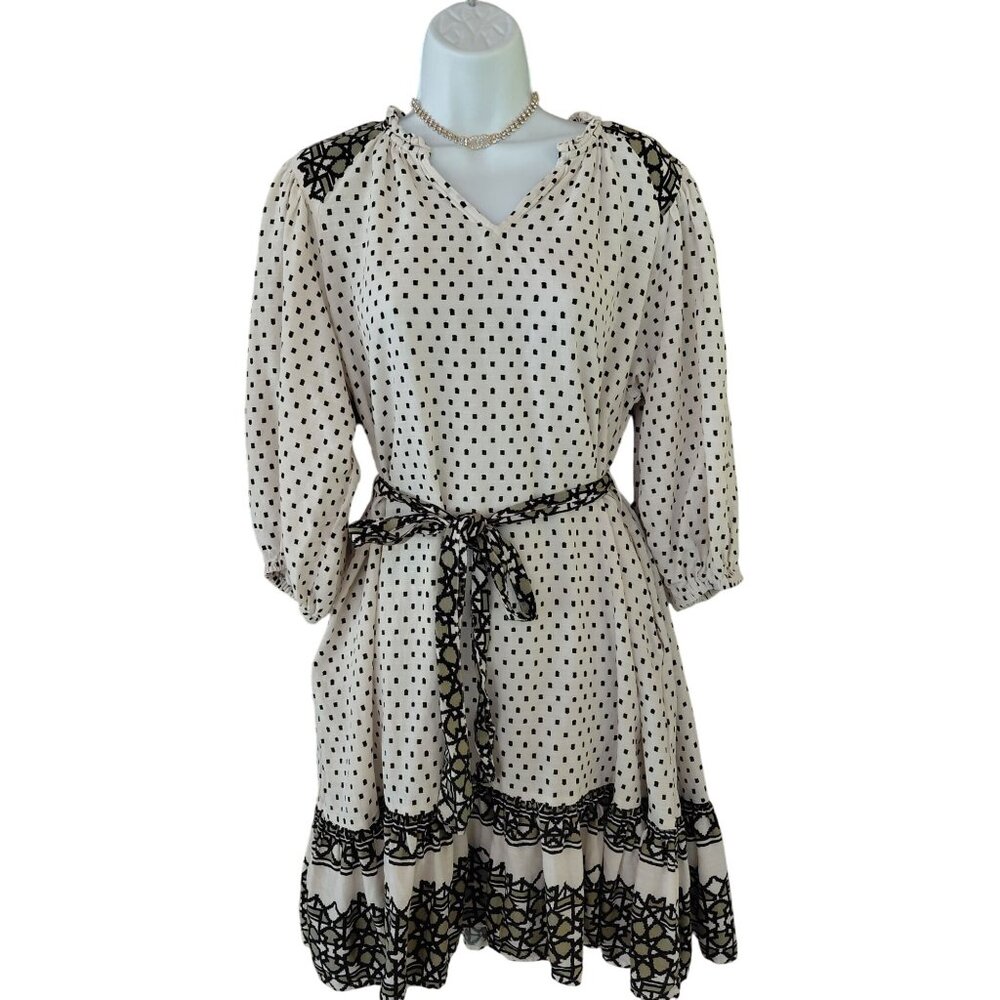 Knox Rose Women's  Small Size, Black & White Viscose & Cotton